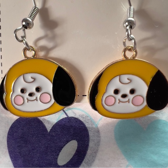BT21 CHIMMY JIMIN BTS earrings - Picture 2 of 3
